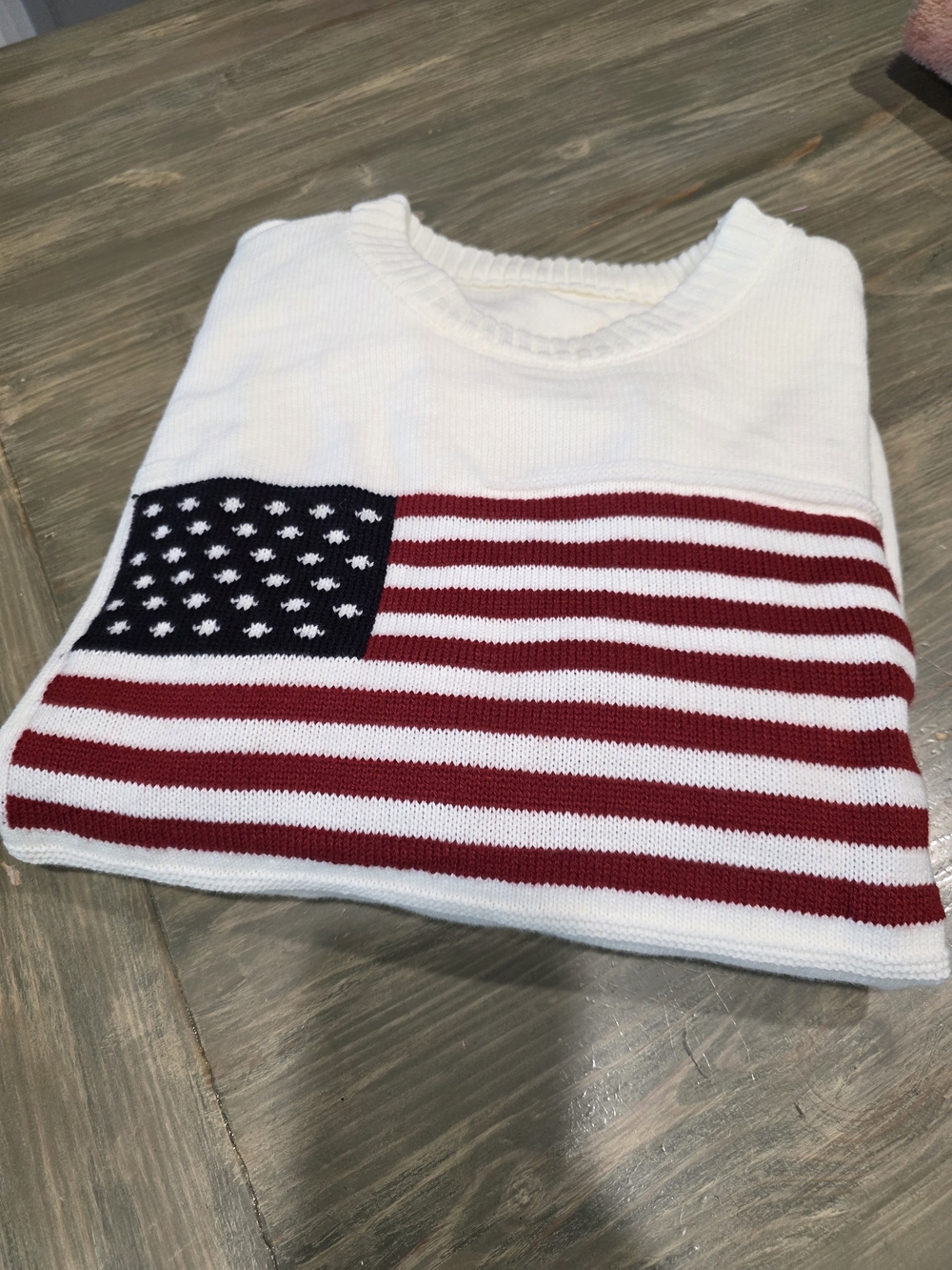 SHEIN Curve Cream Ribbed Knit Sweater